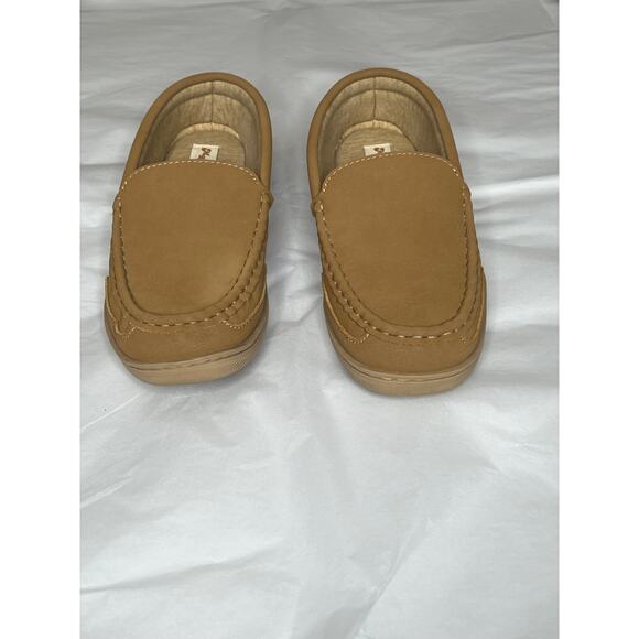 My Slippers womens size 9 moccasins leather tan memory foam  comfycore, casual - Picture 8 of 9